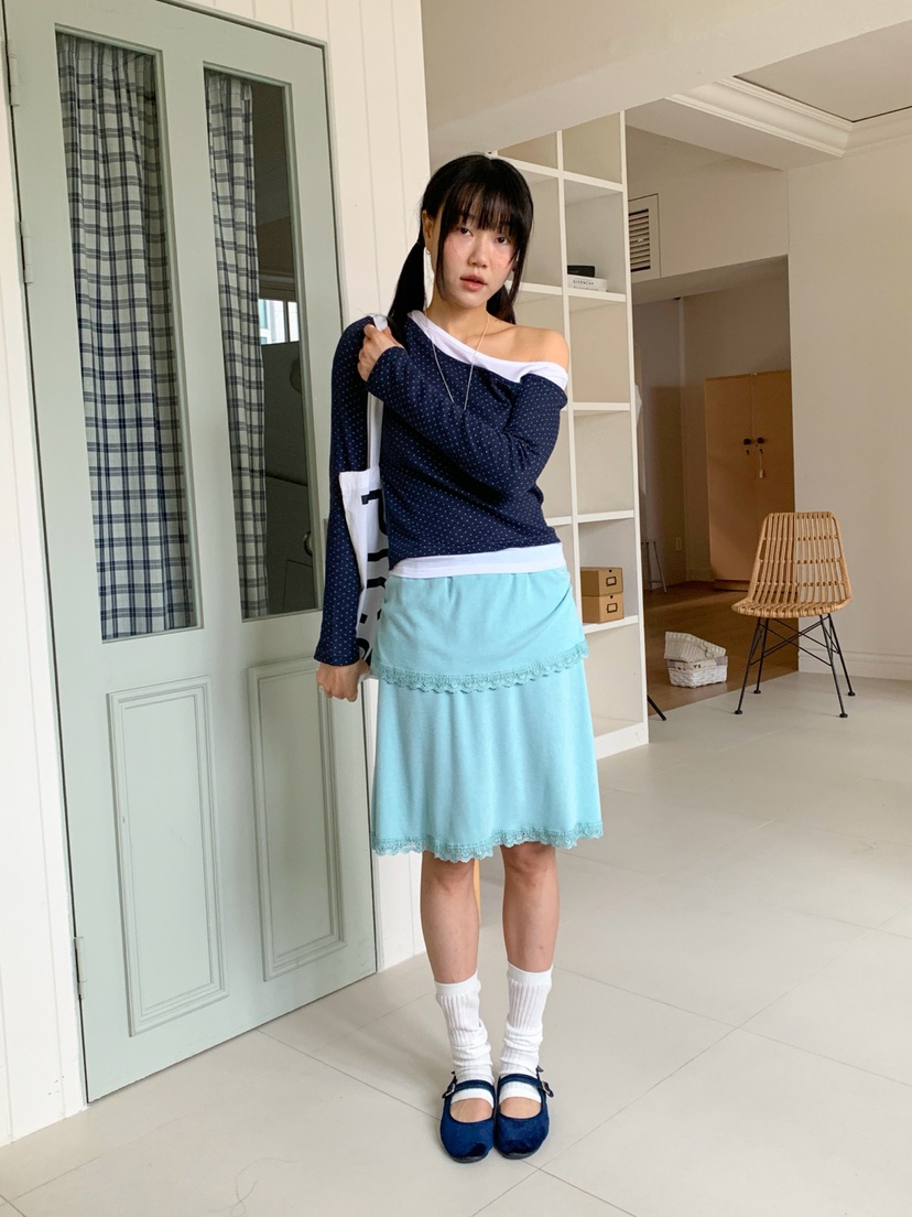 MORE THAN-P韓國東大門直郵女裝新款推薦時尚半身裙中短裙MORE THAN半身裙/中短裙