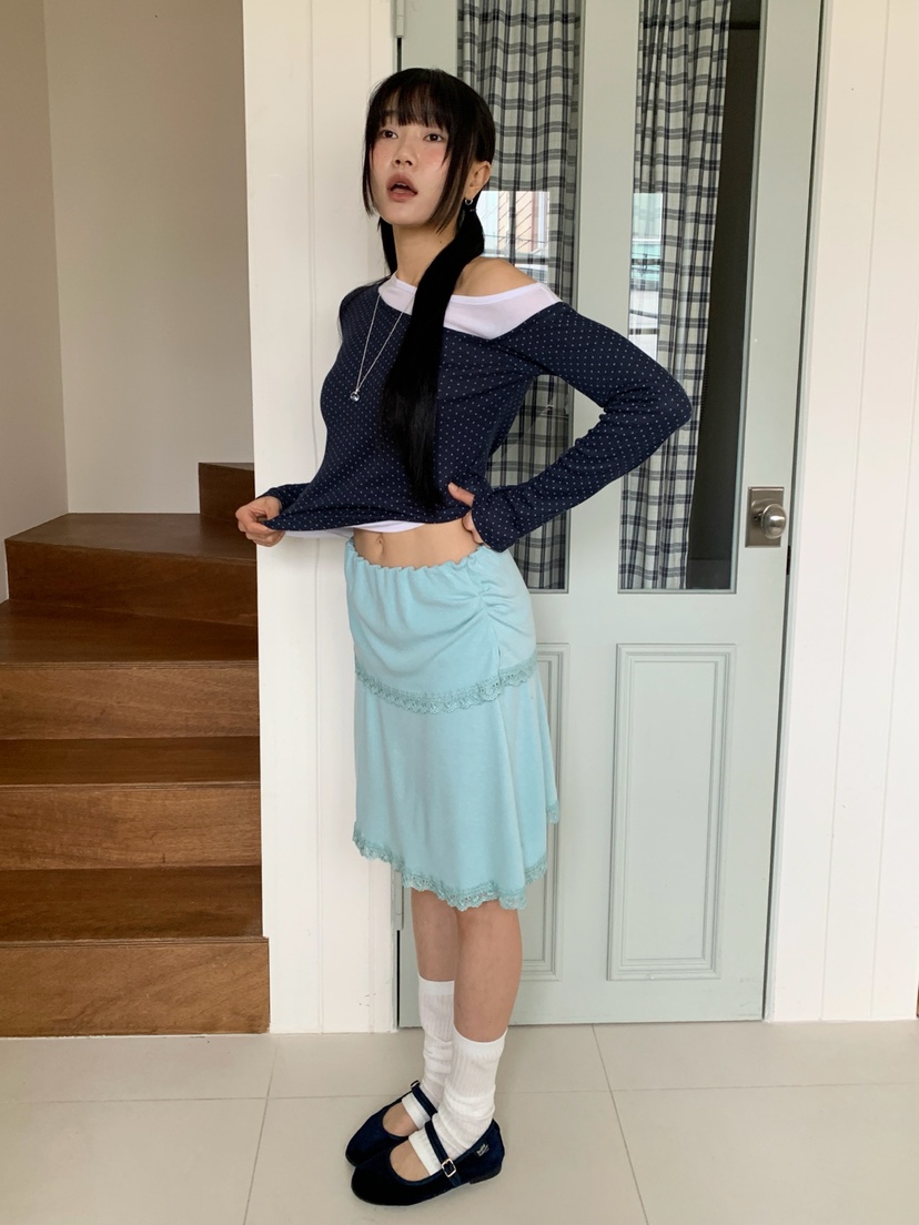 MORE THAN-P韓國東大門直郵女裝新款推薦時尚半身裙中短裙MORE THAN半身裙/中短裙