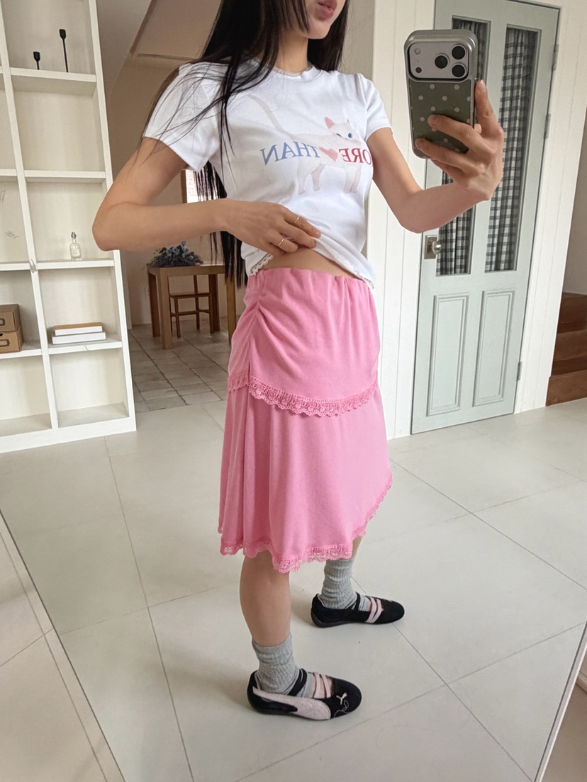 MORE THAN-P韓國東大門直郵女裝新款推薦時尚半身裙中短裙MORE THAN半身裙/中短裙