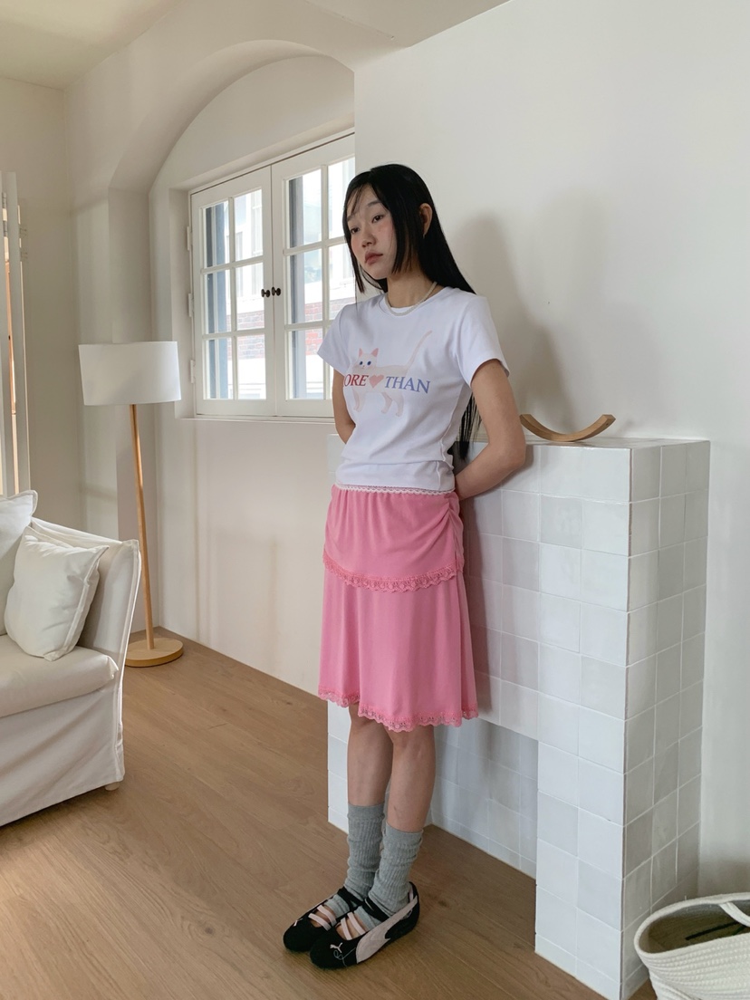 MORE THAN-P韓國東大門直郵女裝新款推薦時尚半身裙中短裙MORE THAN半身裙/中短裙