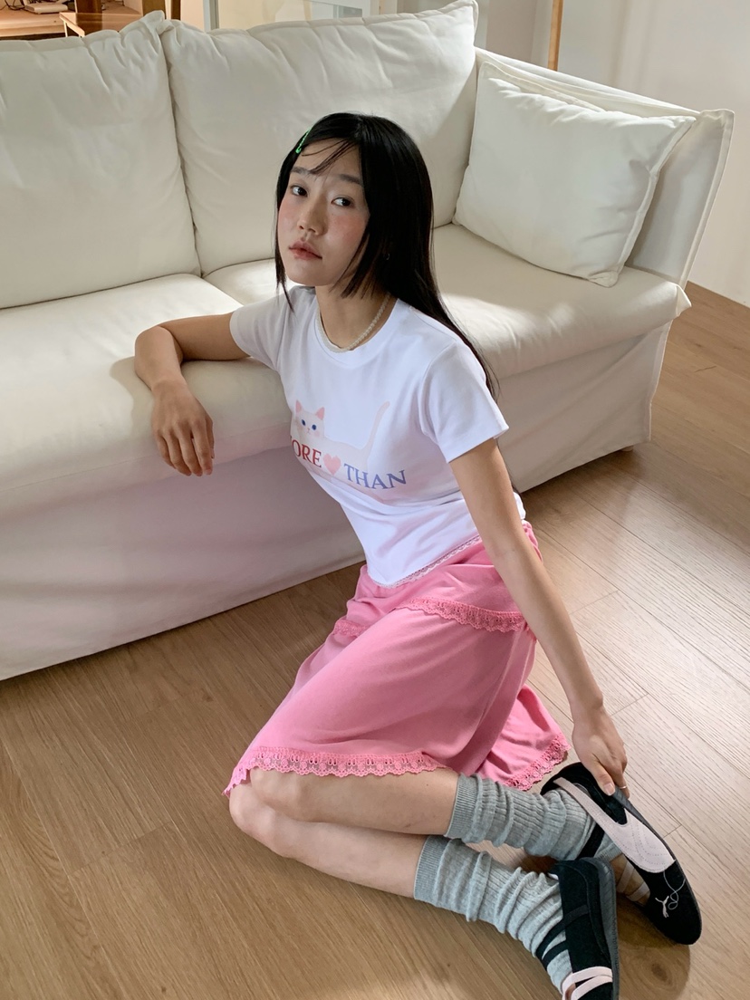 MORE THAN-P韓國東大門直郵女裝新款推薦時尚半身裙中短裙MORE THAN半身裙/中短裙