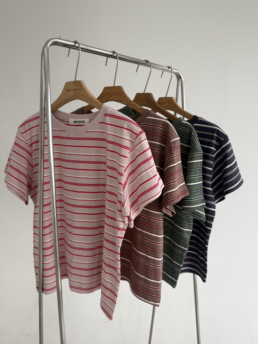 BROWNS-P韓國直郵實拍女裝新品時尚職業26春夏熱賣推薦T恤BROWNS-PT恤