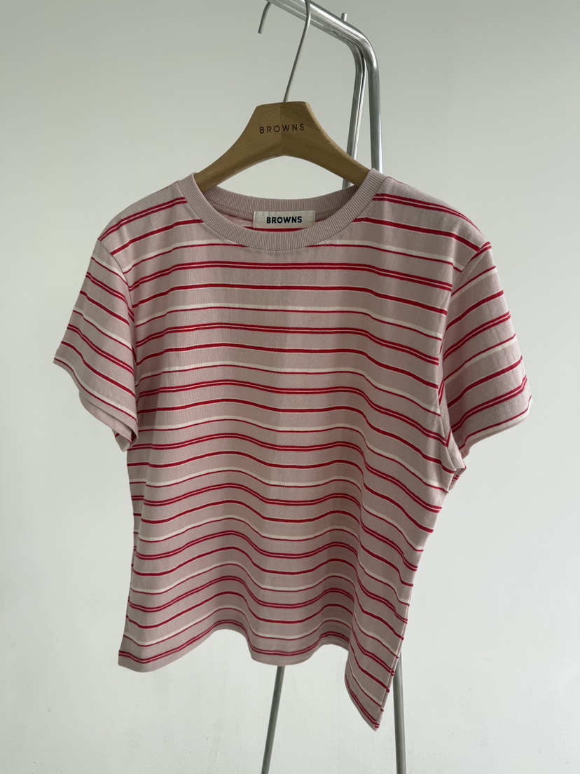 BROWNS-P韓國直郵實拍女裝新品時尚職業26春夏熱賣推薦T恤BROWNS-PT恤圖色1