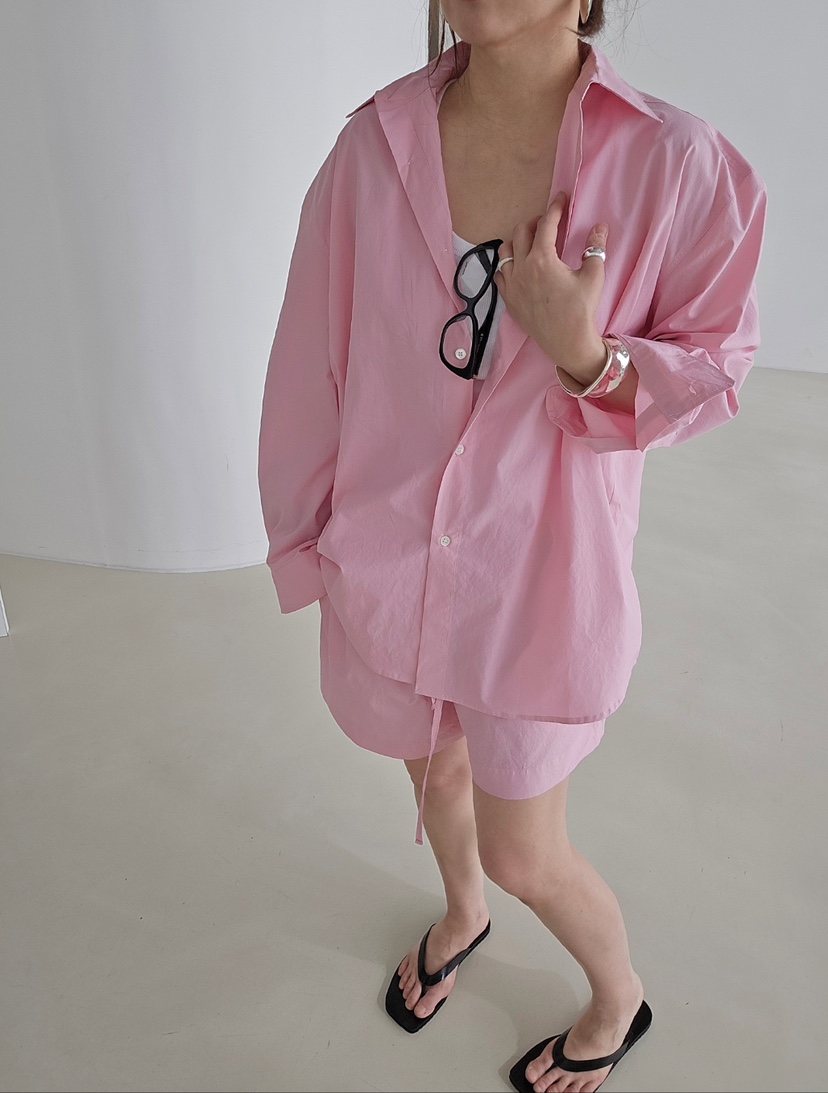 J SHOP韓國東大門代購女士新品時尚26春夏休閑襯衫蕾絲衫棉J_SHOP襯衫/蕾絲衫