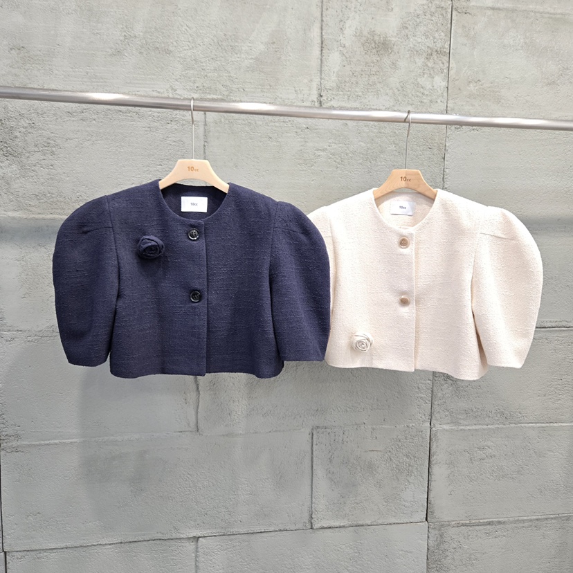 10CC韓國直郵女裝新款時尚熱賣推薦休閑26春夏人氣夾克花呢10CC夾克