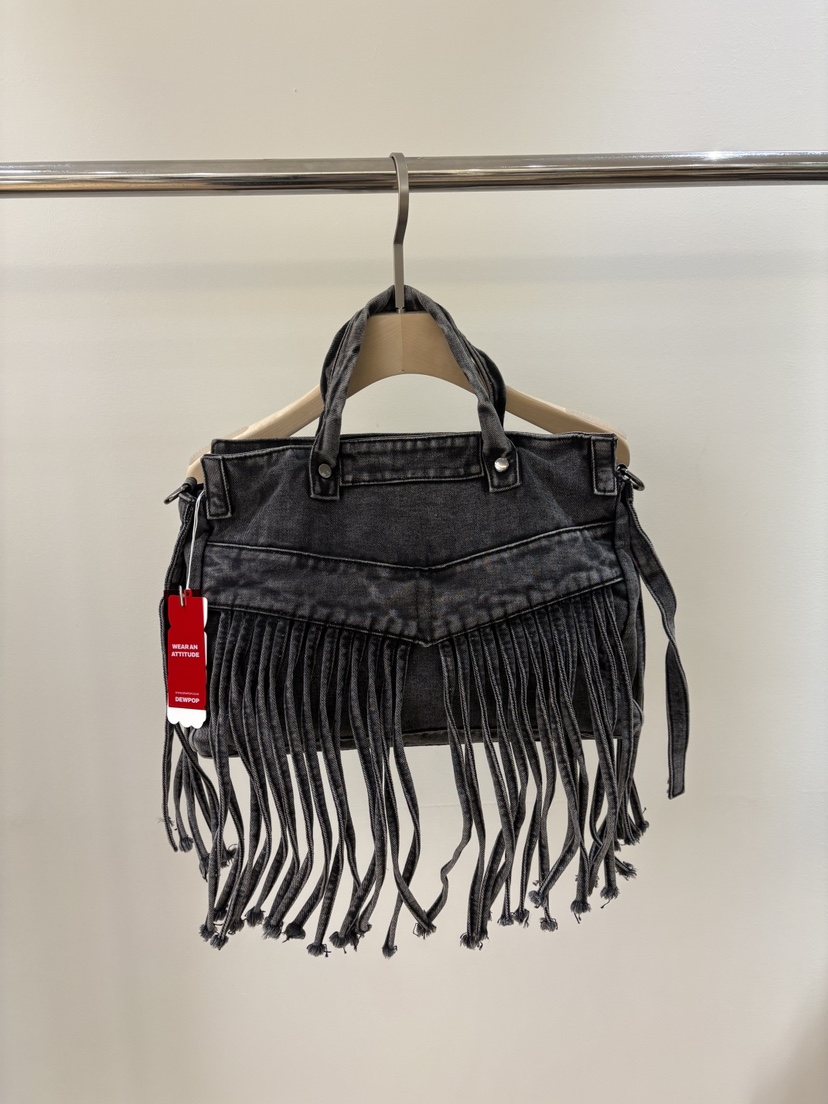 MUSHROOM-A韓國代購女裝新品休閑26春夏熱賣推薦手提包流蘇MUSHROOM手提包圖色2