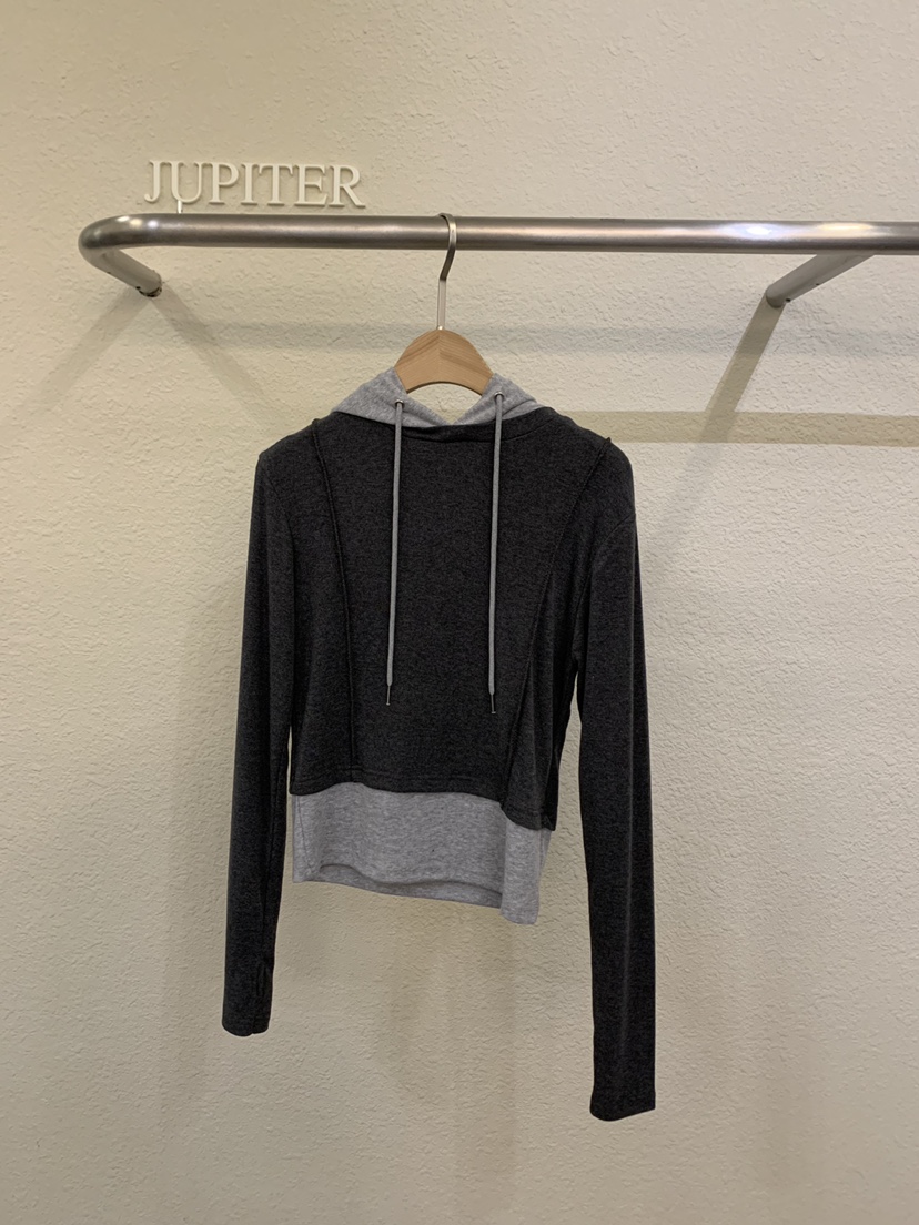 JUPITER韓國直郵實拍女裝新款人氣熱賣休閑長袖T恤假兩件JUPITER長袖T恤圖色2