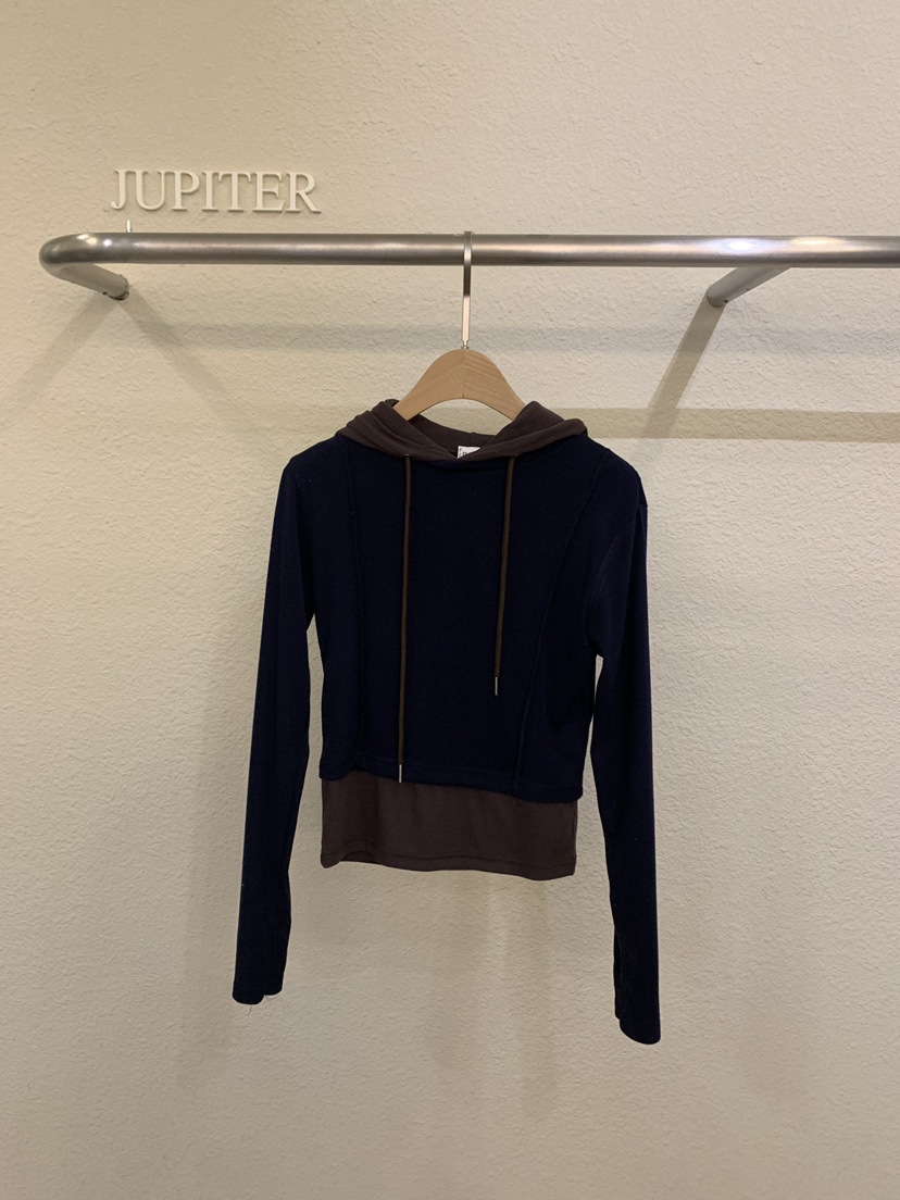 JUPITER韓國直郵實拍女裝新款人氣熱賣休閑長袖T恤假兩件JUPITER長袖T恤圖色3