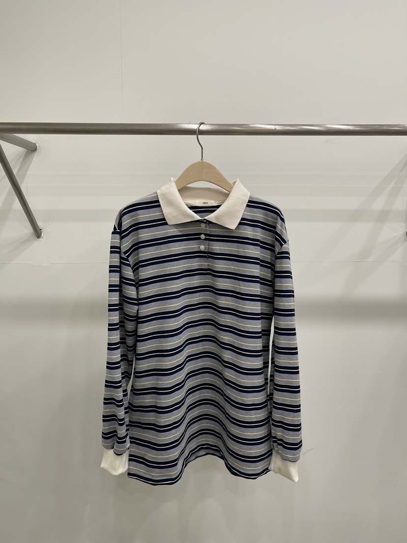 FIFTY韓國直郵實拍女士新款熱賣推薦職業人氣26春夏長袖T恤FIFTY長袖T恤圖色2