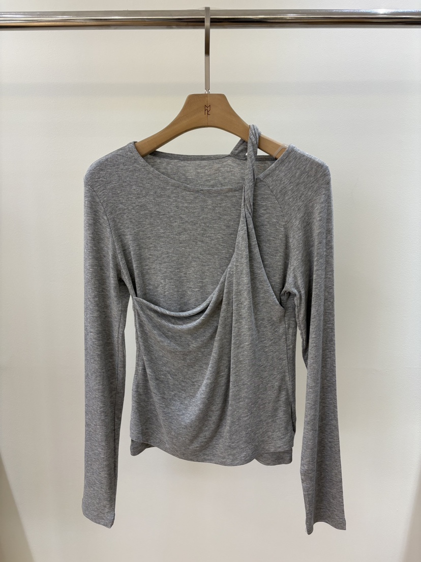 MUSHROOM-A韓國東大門直郵女士新品26春夏長袖T恤假兩件MUSHROOM長袖T恤圖色2