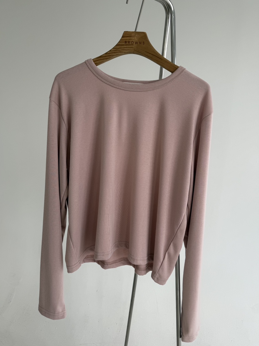 BROWNS-P韓國東大門代購女裝新品26春夏休閑人氣長袖T恤BROWNS-P長袖T恤圖色2