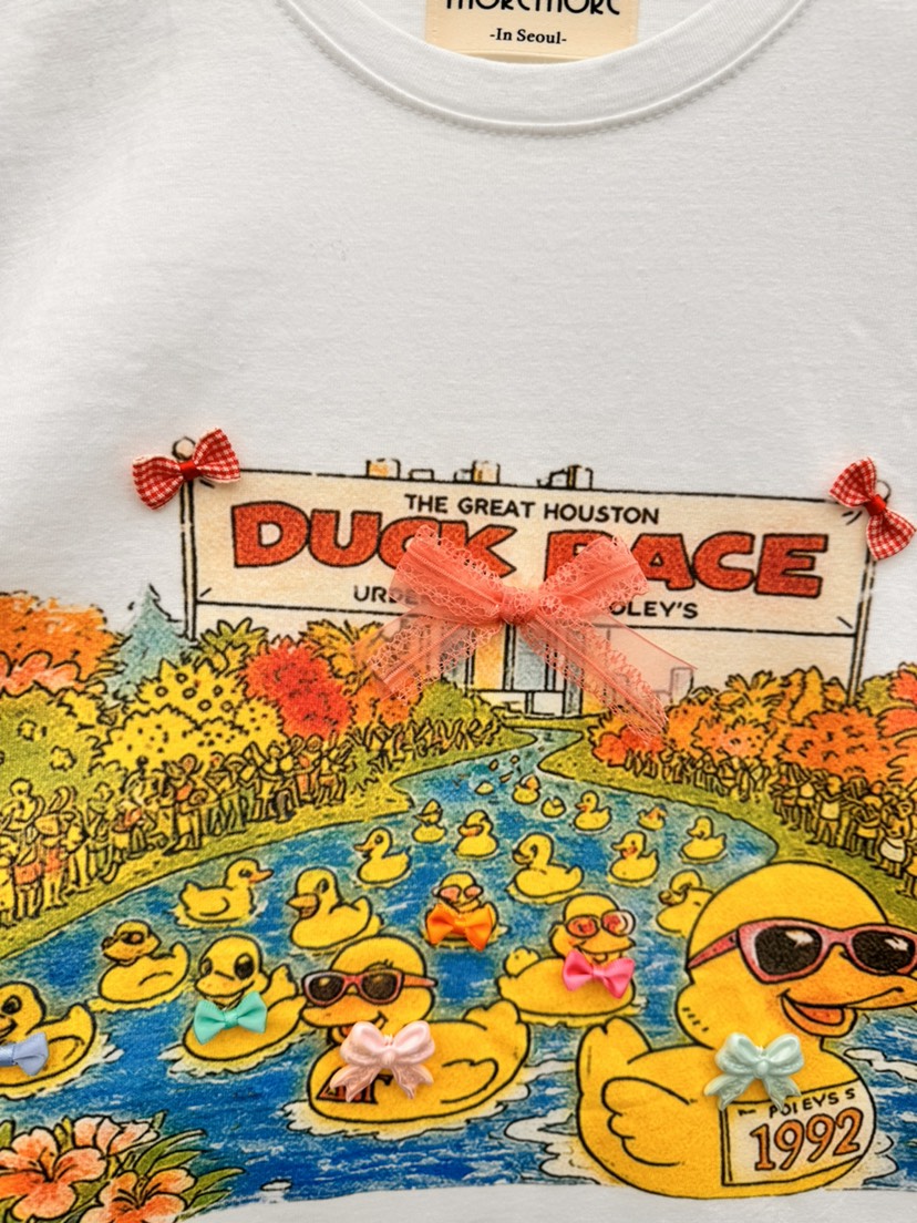 THORE韓國直郵實拍女裝新款休閑時尚職業推薦26春夏T恤鴨THORET恤