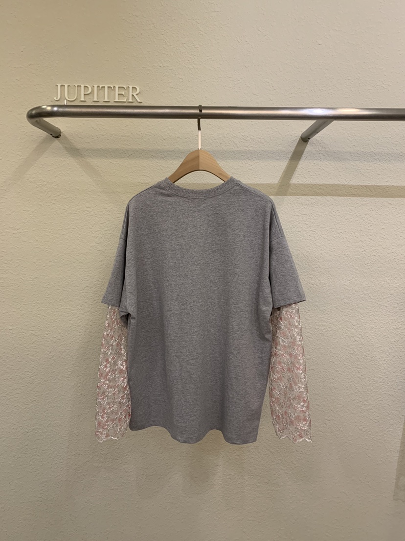 JUPITER韓國東大門直郵女士新品時尚熱賣26春夏長袖T恤假兩件JUPITER長袖T恤