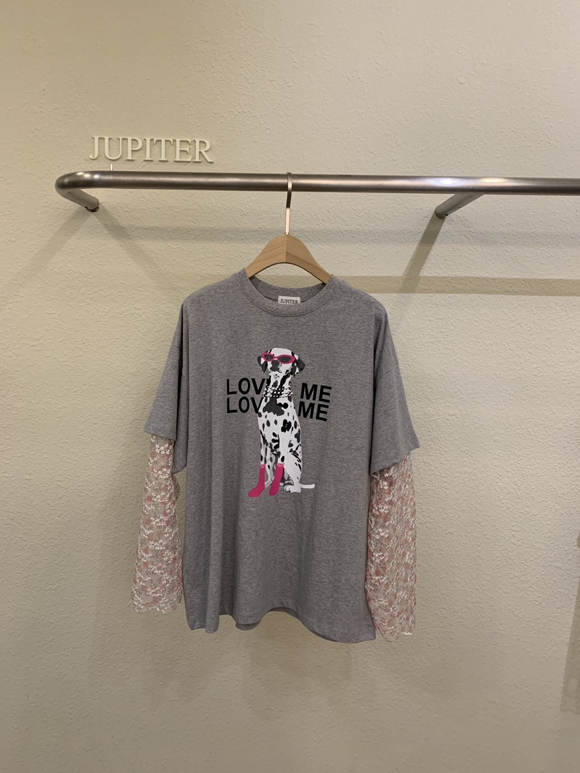 JUPITER韓國東大門直郵女士新品時尚熱賣26春夏長袖T恤假兩件JUPITER長袖T恤圖色2