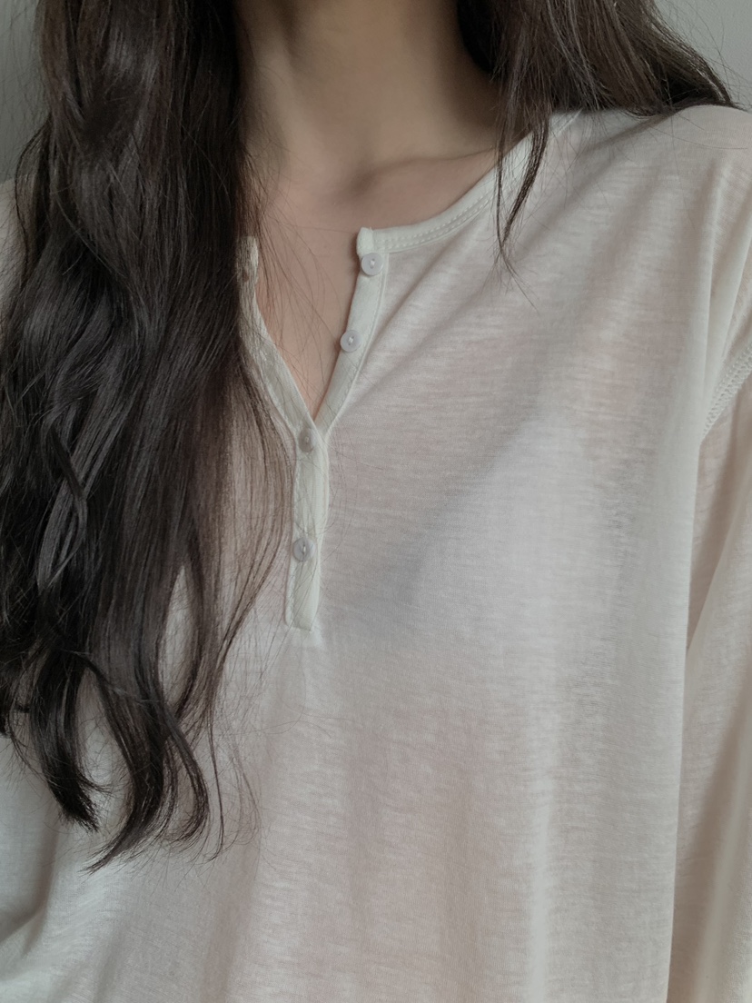 LONG PEAK韓國代購女裝新品休閑推薦人氣熱賣長袖T恤天絲LONG PEAK長袖T恤