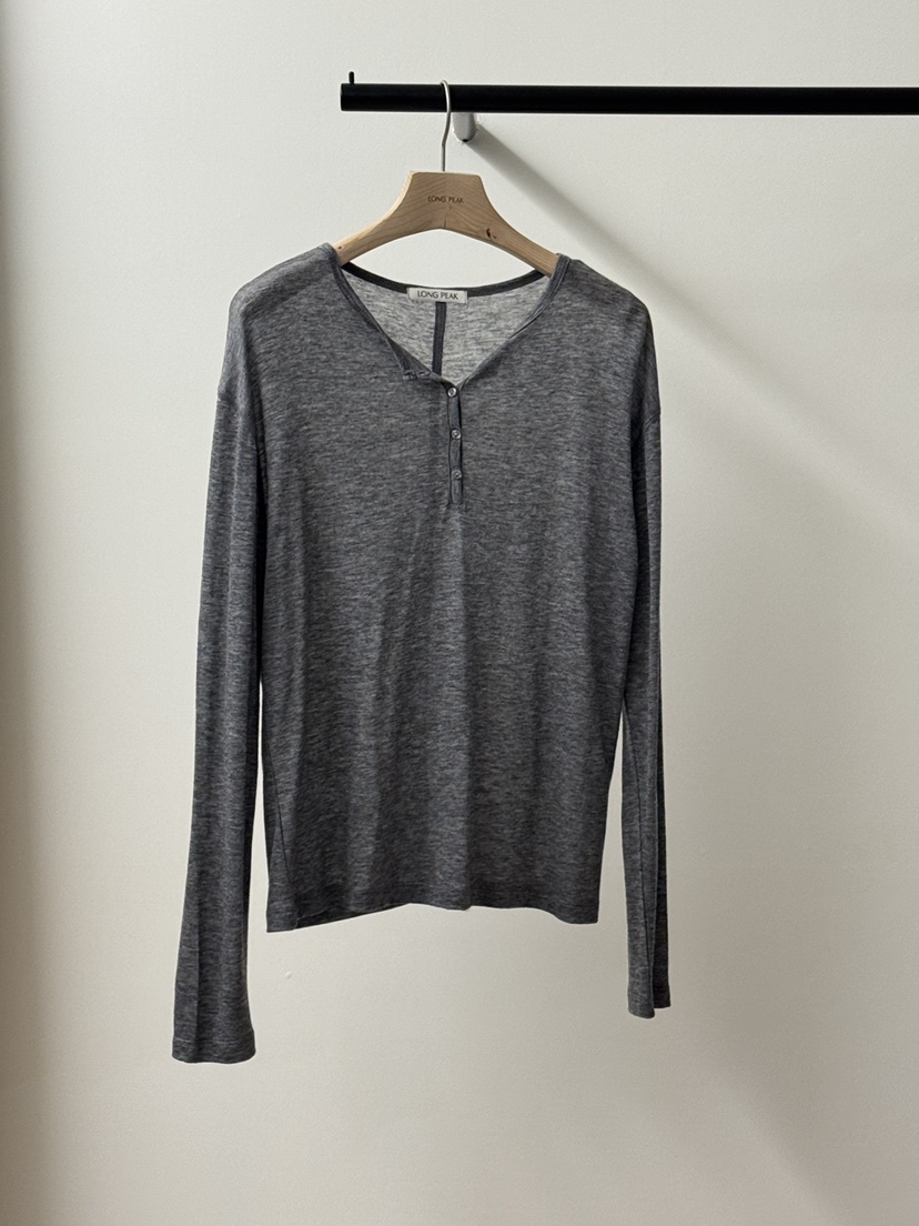 LONG PEAK韓國代購女裝新品休閑推薦人氣熱賣長袖T恤天絲LONG PEAK長袖T恤圖色6
