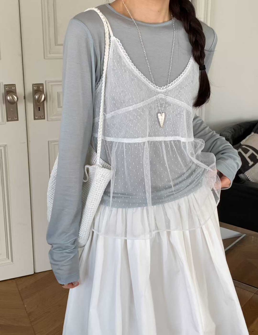 SOFTNESS韓國代購女裝新款人氣時尚推薦休閑26春夏吊帶背心Softness/Cosmic吊帶/背心