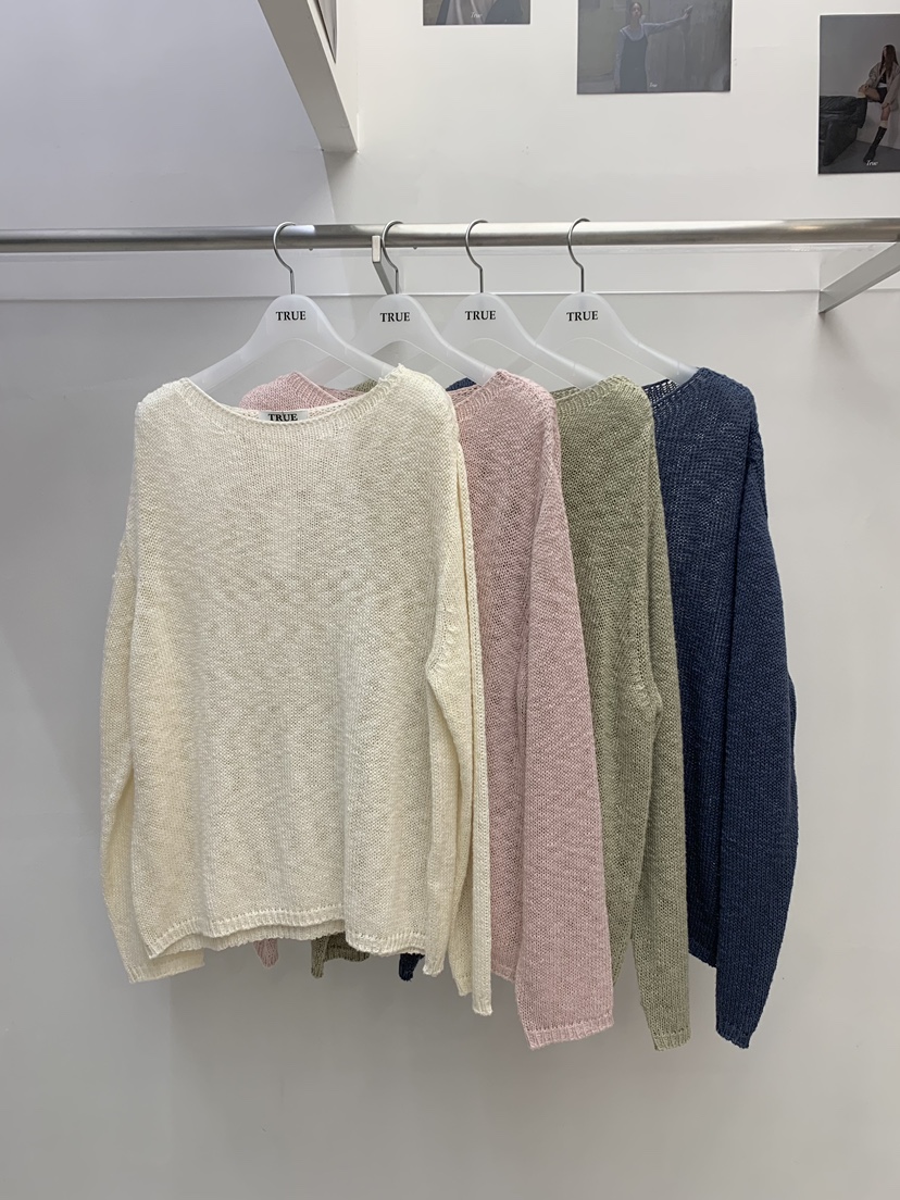 TRUE韓國東大門直郵女士新款熱賣人氣職業推薦休閑針織衫TRUE針織衫