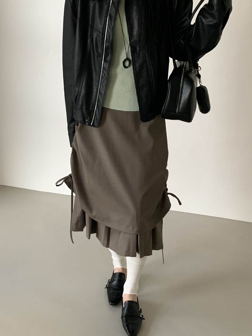 RIVER RAIN韓國東大門直郵女裝新品26春夏職業半身裙中短裙RIVER RAIN半身裙/中短裙