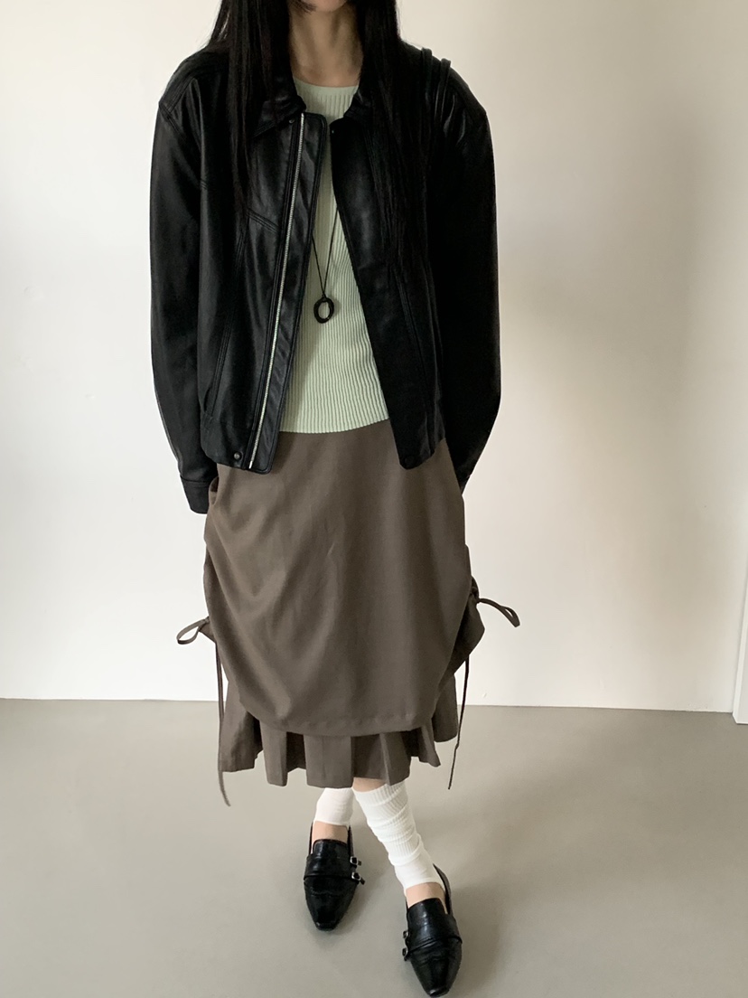 RIVER RAIN韓國東大門直郵女裝新品26春夏職業半身裙中短裙RIVER RAIN半身裙/中短裙