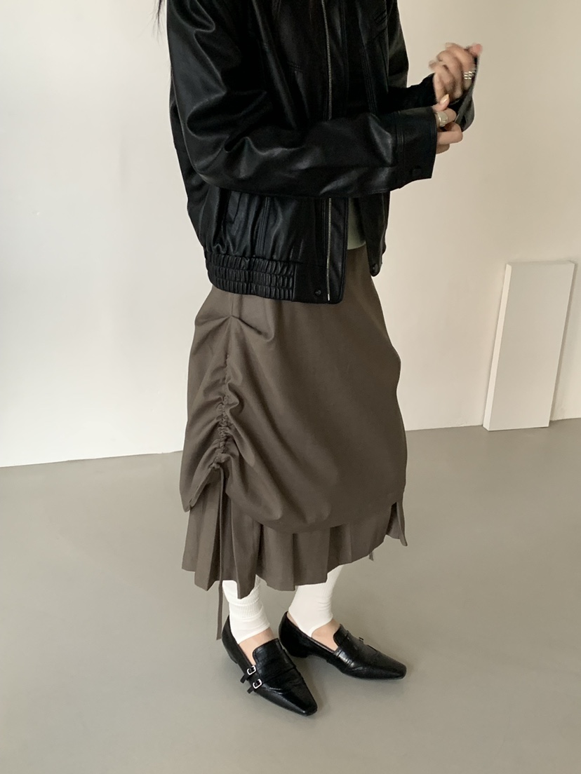 RIVER RAIN韓國東大門直郵女裝新品26春夏職業半身裙中短裙RIVER RAIN半身裙/中短裙