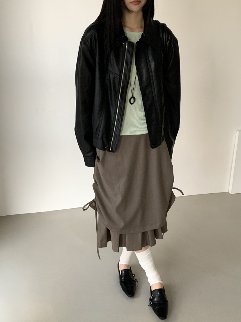 RIVER RAIN韓國東大門直郵女裝新品26春夏職業半身裙中短裙RIVER RAIN半身裙/中短裙