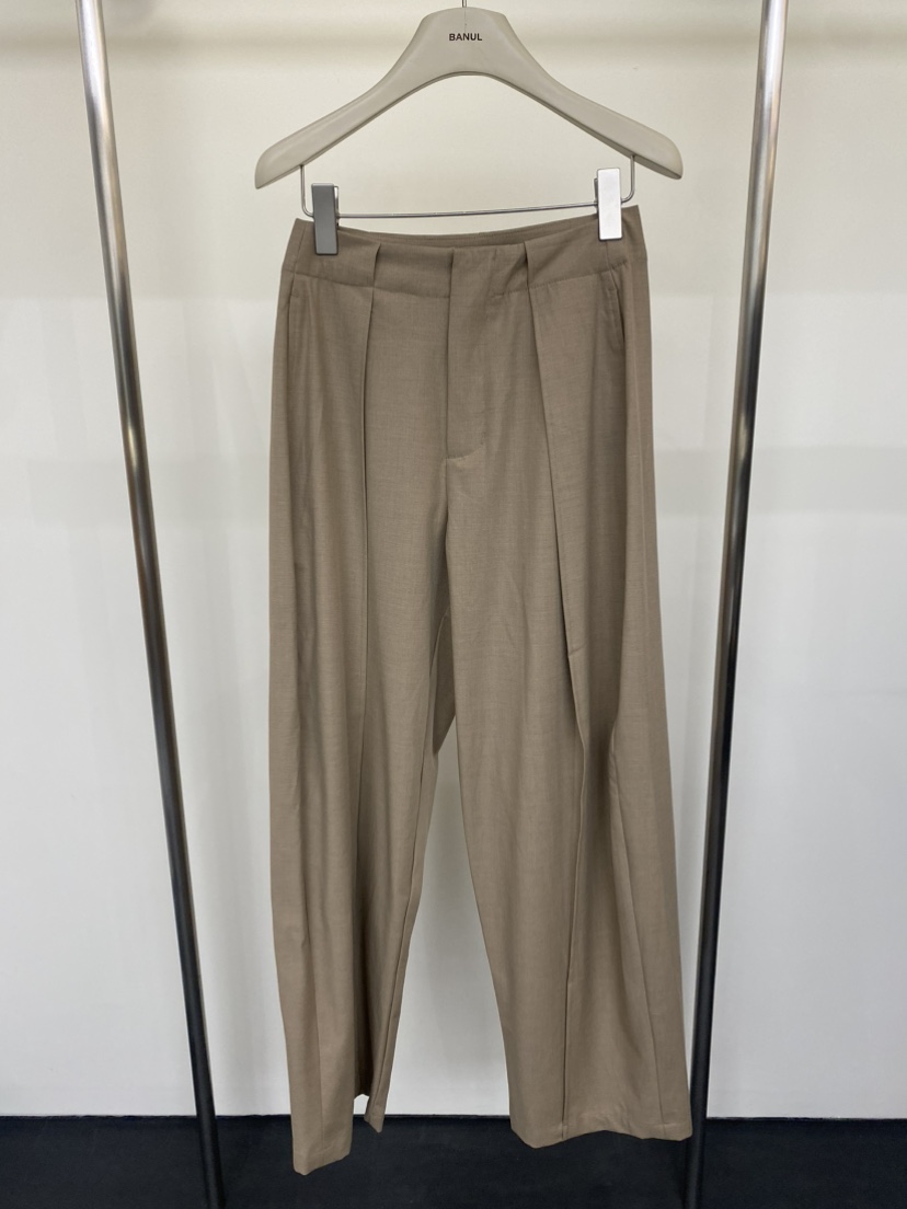 BANUL韓國直郵女裝新品時尚人氣職業推薦休閑熱賣休閑褲褶裥BANUL休閑褲圖色1