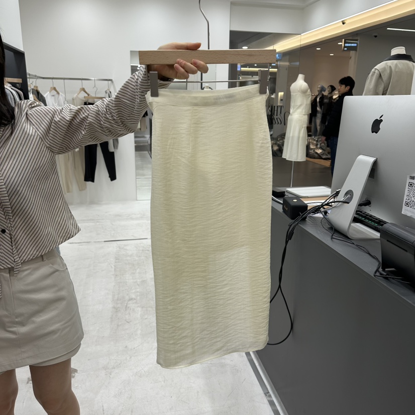 THE VALUE韓國代購女士新款時尚休閑熱賣職業26春夏長裙THE VALUE長裙