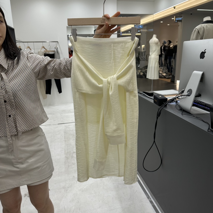 THE VALUE韓國代購女士新款時尚休閑熱賣職業26春夏長裙THE VALUE長裙圖色1