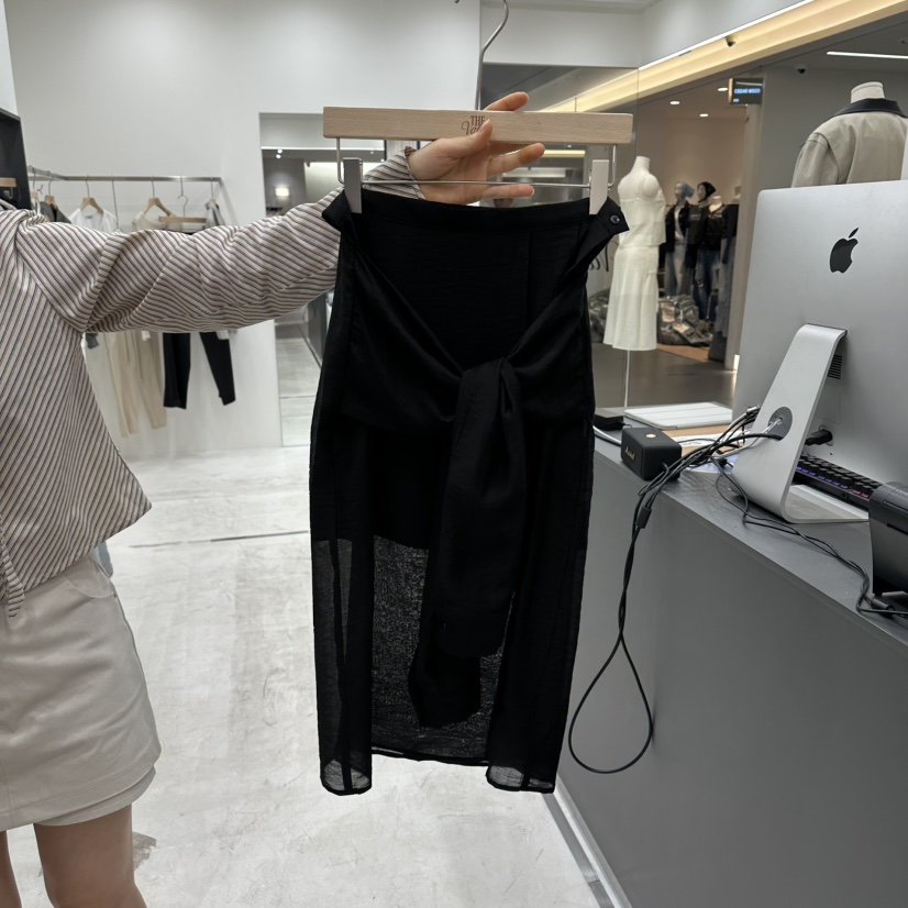 THE VALUE韓國代購女士新款時尚休閑熱賣職業26春夏長裙THE VALUE長裙圖色2