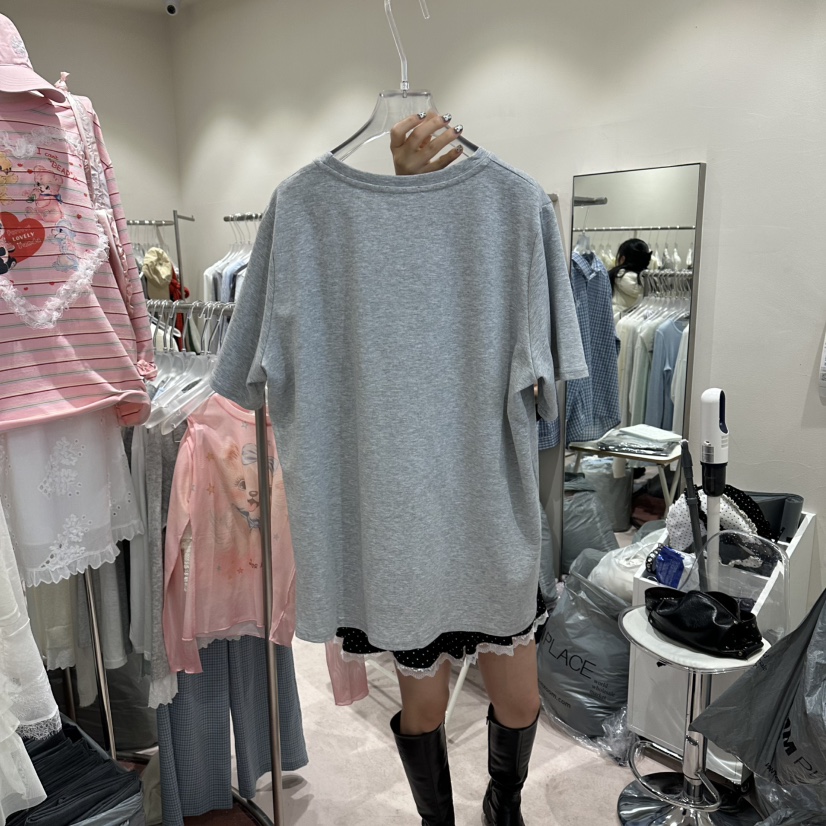 MIMME/LOOKK韓國東大門直郵女裝新品人氣時尚職業T恤狗狗MIMME/LOOKKT恤