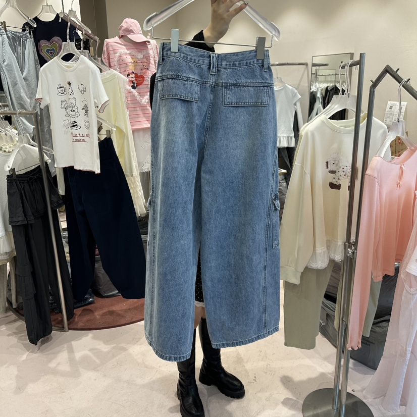 MIMME/LOOKK韓國直郵女士新品人氣26春夏時尚牛仔褲口袋MIMME/LOOKK牛仔褲