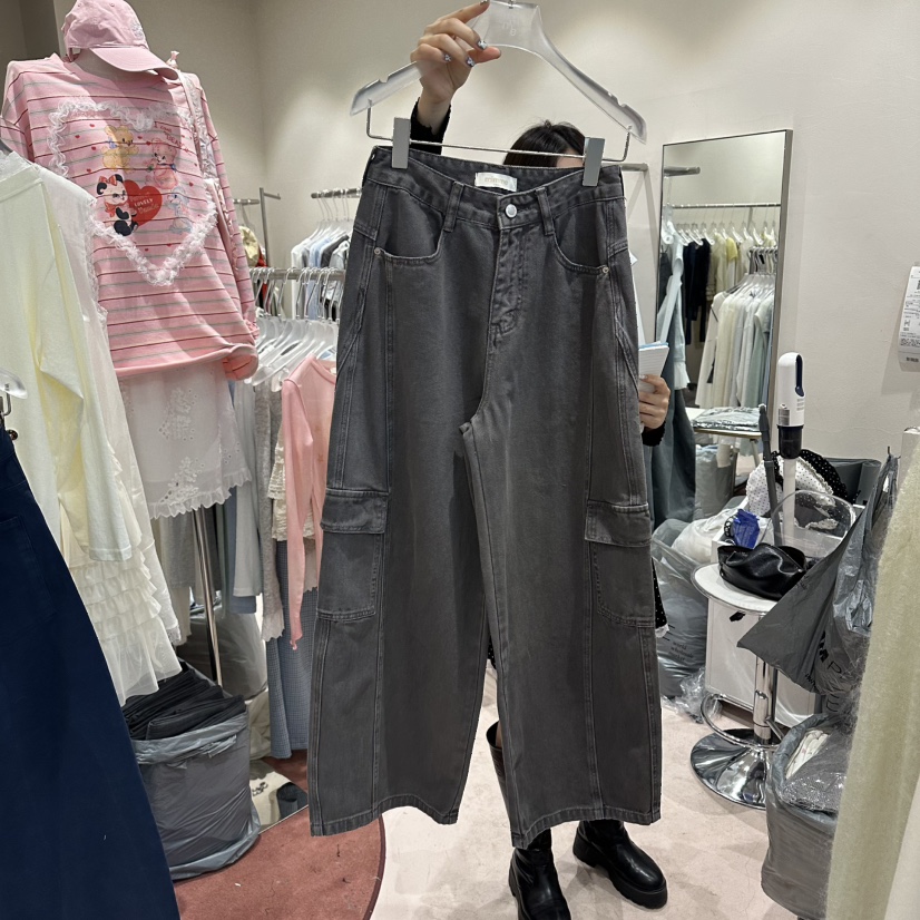 MIMME/LOOKK韓國直郵女士新品人氣26春夏時尚牛仔褲口袋MIMME/LOOKK牛仔褲圖色2