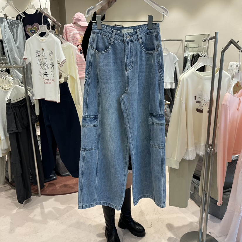 MIMME/LOOKK韓國直郵女士新品人氣26春夏時尚牛仔褲口袋MIMME/LOOKK牛仔褲圖色3
