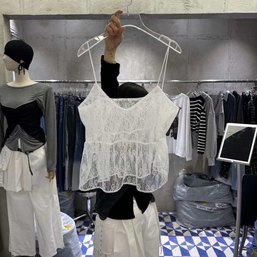 AMOUR韓國東大門代購女士新品推薦時尚人氣熱賣休閑吊帶背心AMOUR吊帶/背心圖色1