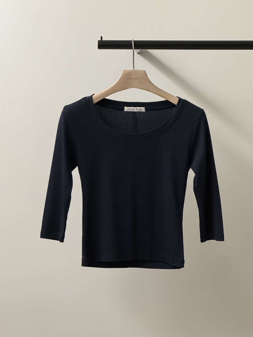LONG PEAK韓國代購女士新品休閑26春夏人氣職業時尚熱賣T恤LONG PEAKT恤圖色2深藍色