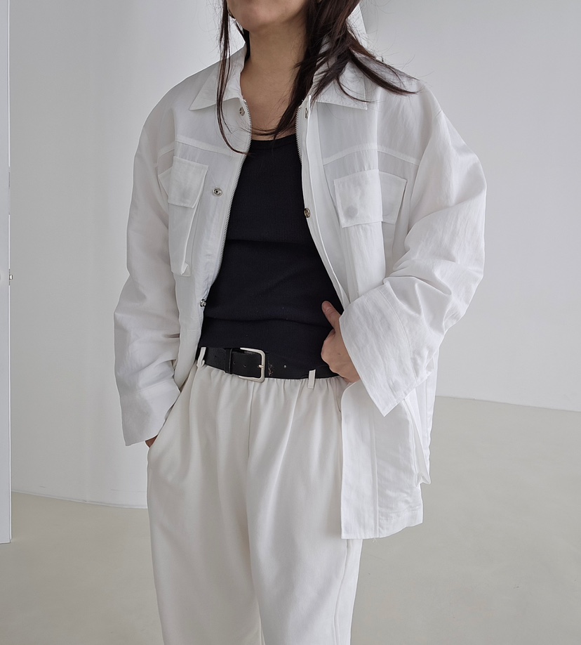 J SHOP韓國直郵實拍女裝新款人氣時尚26春夏休閑夾克口袋J_SHOP夾克