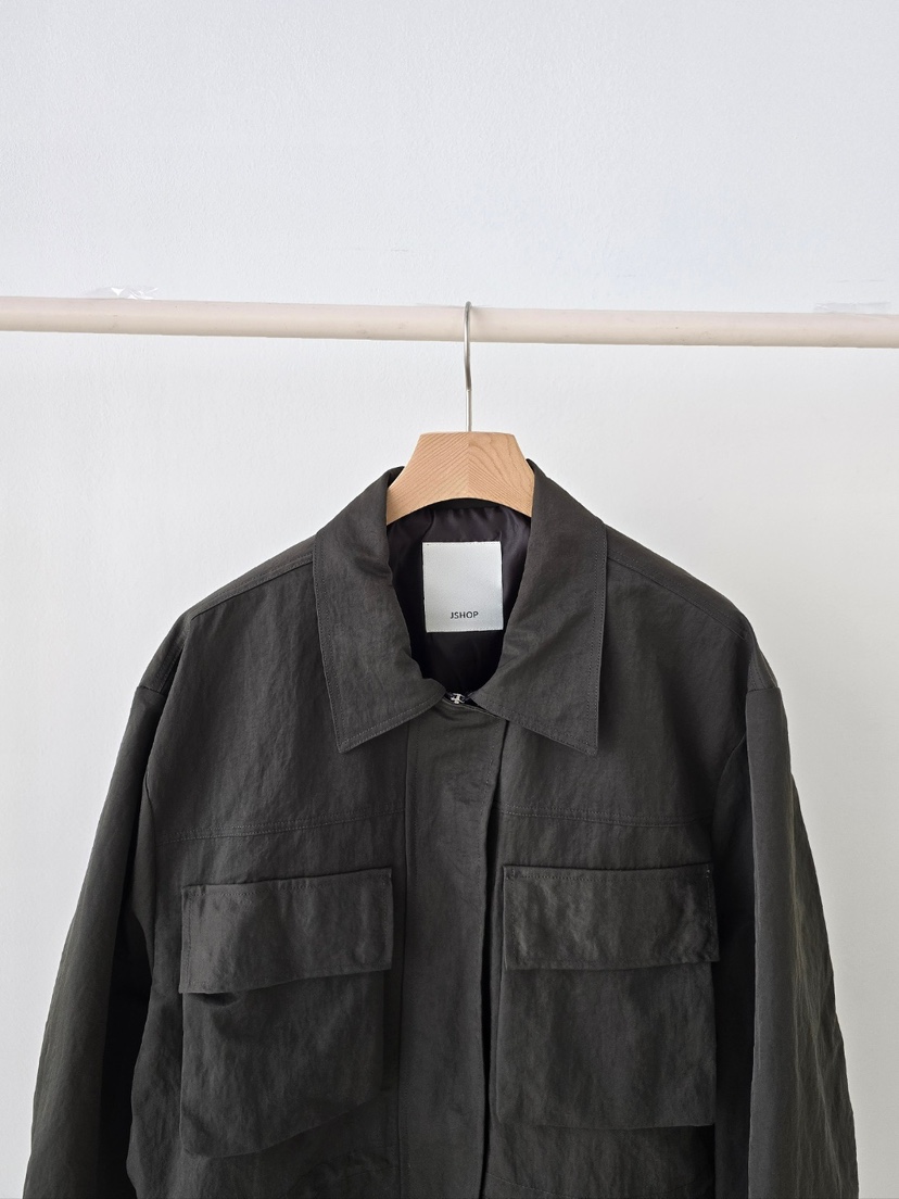 J SHOP韓國直郵實拍女裝新款人氣時尚26春夏休閑夾克口袋J_SHOP夾克