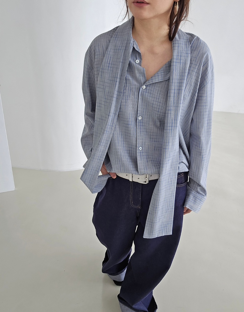 J SHOP韓國直郵實拍女士新款26春夏休閑時尚人氣襯衫蕾絲衫J_SHOP襯衫/蕾絲衫