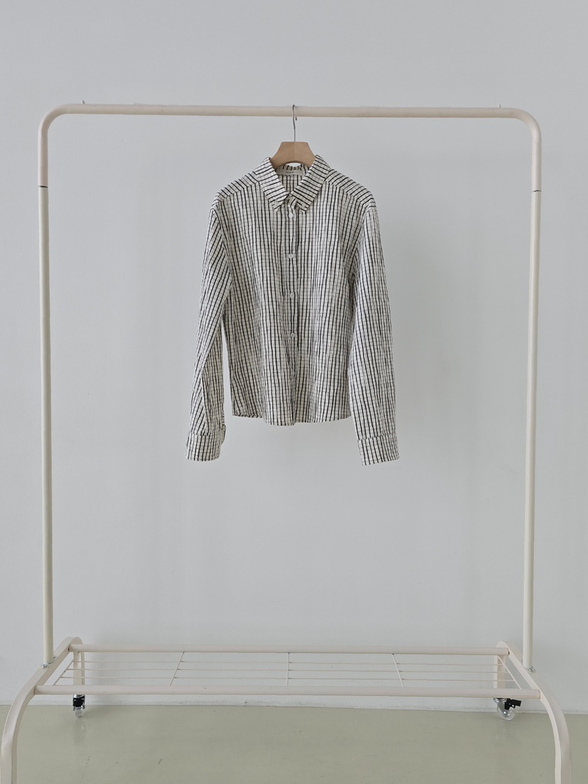 J SHOP韓國東大門代購女裝新款時尚人氣26春夏襯衫蕾絲衫格紋J_SHOP襯衫/蕾絲衫圖色3