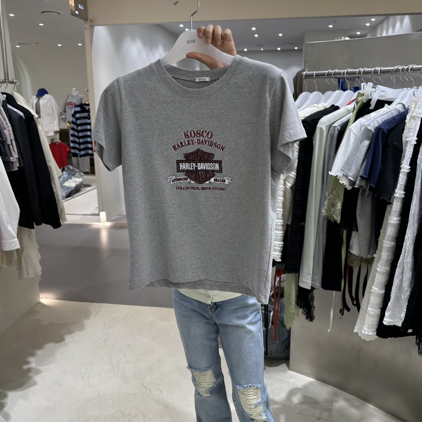 BENE韓國直郵女裝新款26春夏職業熱賣休閑人氣推薦時尚T恤BENET恤圖色2