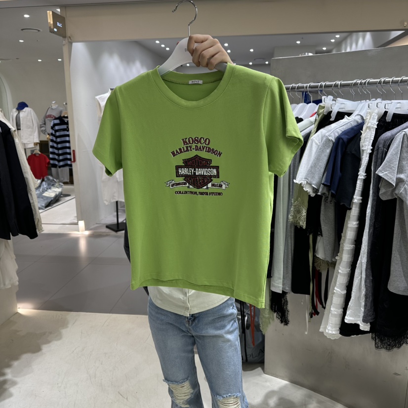 BENE韓國直郵女裝新款26春夏職業熱賣休閑人氣推薦時尚T恤BENET恤圖色3