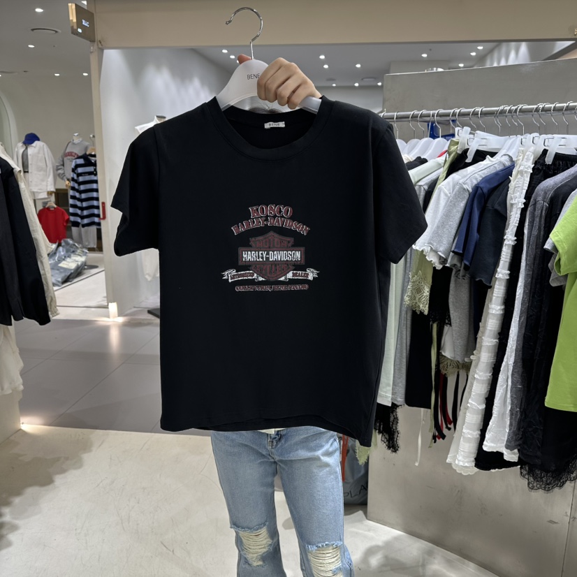 BENE韓國直郵女裝新款26春夏職業熱賣休閑人氣推薦時尚T恤BENET恤圖色5