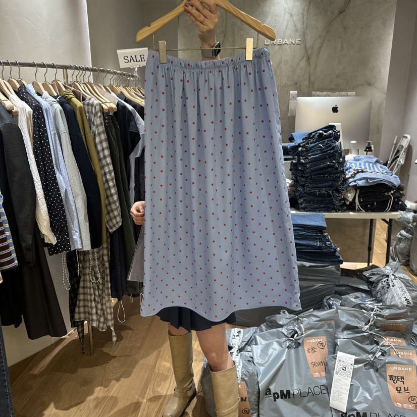 URBANE-P韓國代購女裝新款26春夏人氣休閑時尚職業推薦長裙URBANE-P長裙