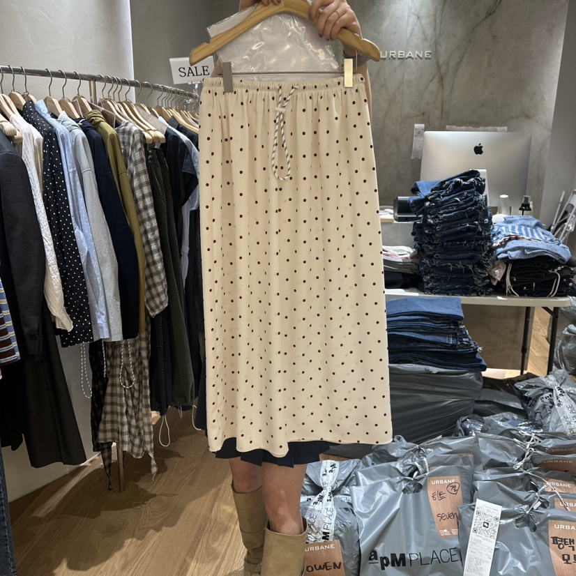 URBANE-P韓國代購女裝新款26春夏人氣休閑時尚職業推薦長裙URBANE-P長裙圖色1