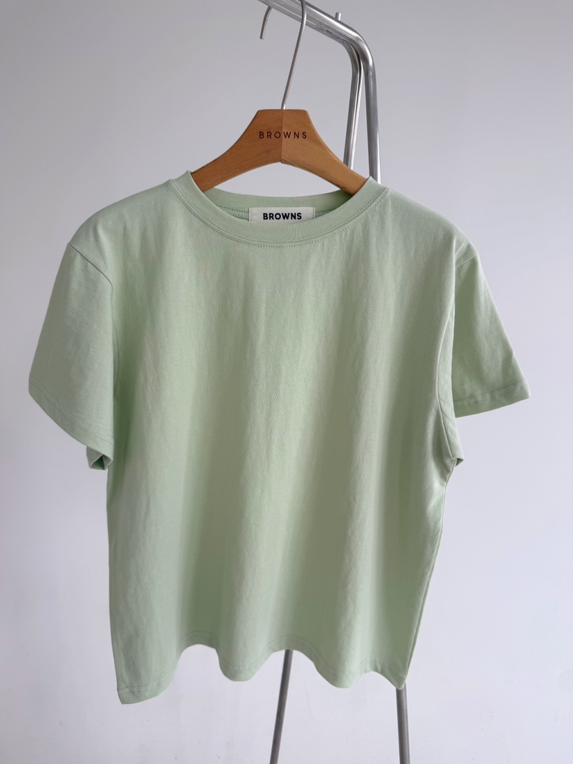 BROWNS-P韓國代購女士新款職業熱賣時尚休閑26春夏推薦T恤BROWNS-PT恤圖色2