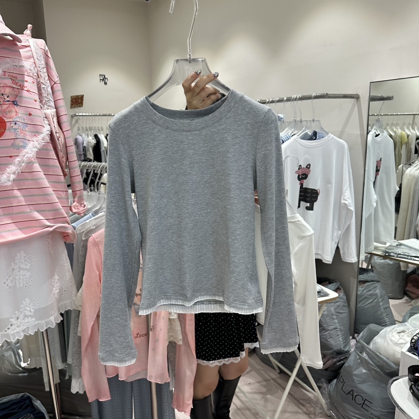 MIMME/LOOKK韓國東大門直郵女士新品人氣休閑熱賣長袖T恤MIMME/LOOKK長袖T恤圖色2