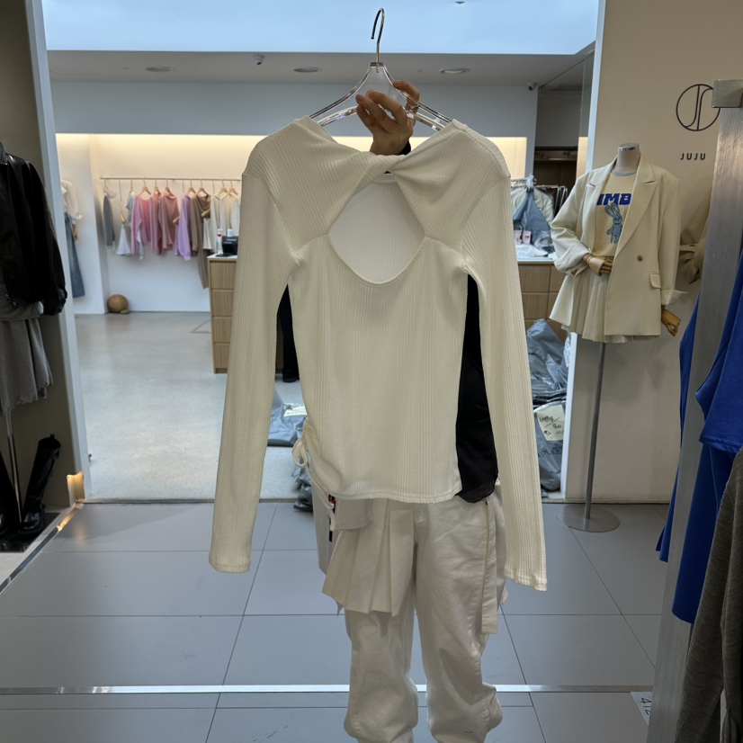 AMOUR韓國直郵女士新品推薦職業時尚休閑熱賣26春夏長袖T恤AMOUR長袖T恤