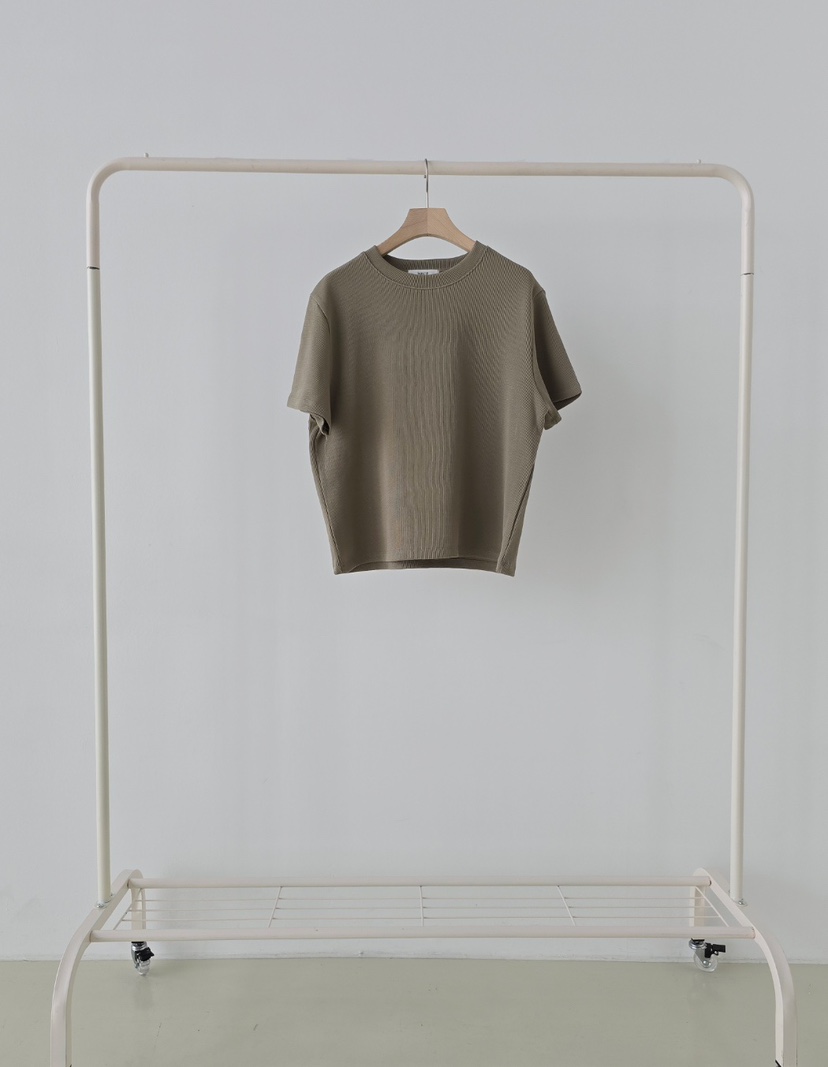 J SHOP韓國直郵實拍女士新款推薦職業休閑人氣T恤華夫格J_SHOPT恤圖色1