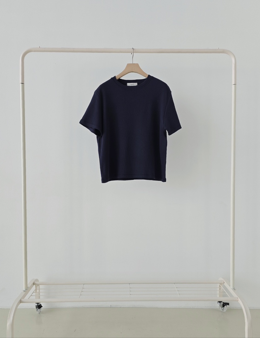 J SHOP韓國直郵實拍女士新款推薦職業休閑人氣T恤華夫格J_SHOPT恤圖色2